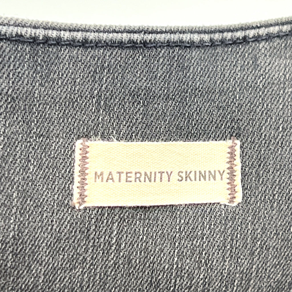 MADEWELL Maternity Over-the-Belly Skinny Jeans Size 25 Black Sea G7394 NWOT