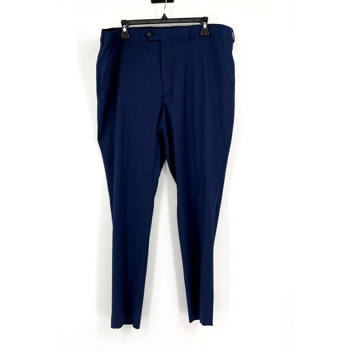 PENGUIN Men's Osman Dress Pants 40x32 Navy Blue Flat Front Wool Blend NWOT