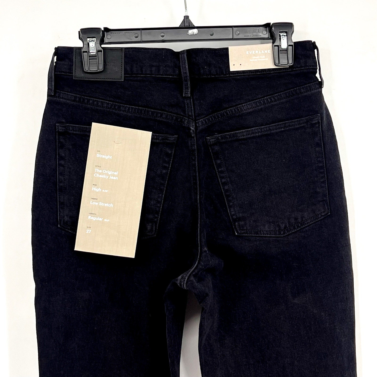EVERLANE Women's The Original Cheeky Jeans Size 27 US 4 Coal Black NWT