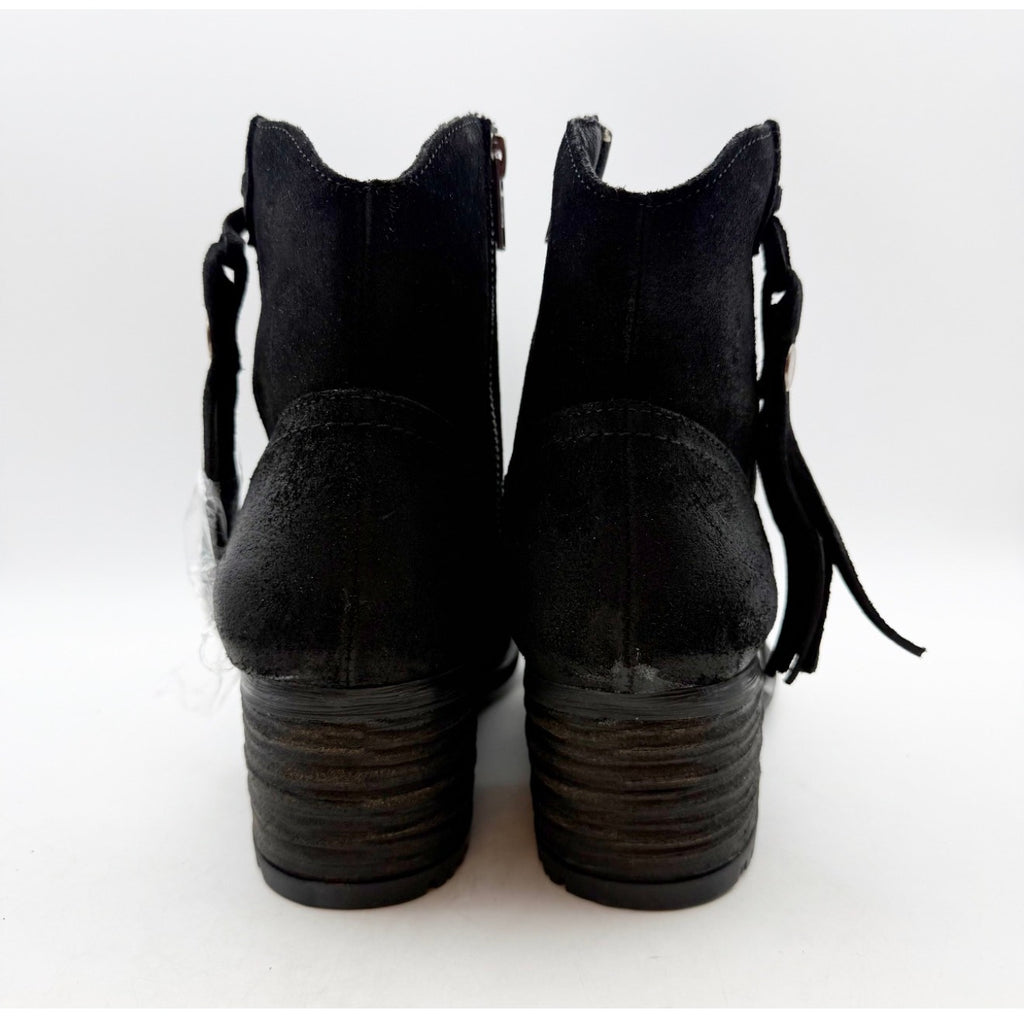 Born Womens Alondra Western Boots Size 9 M EU 40.5 Black Leather NIB