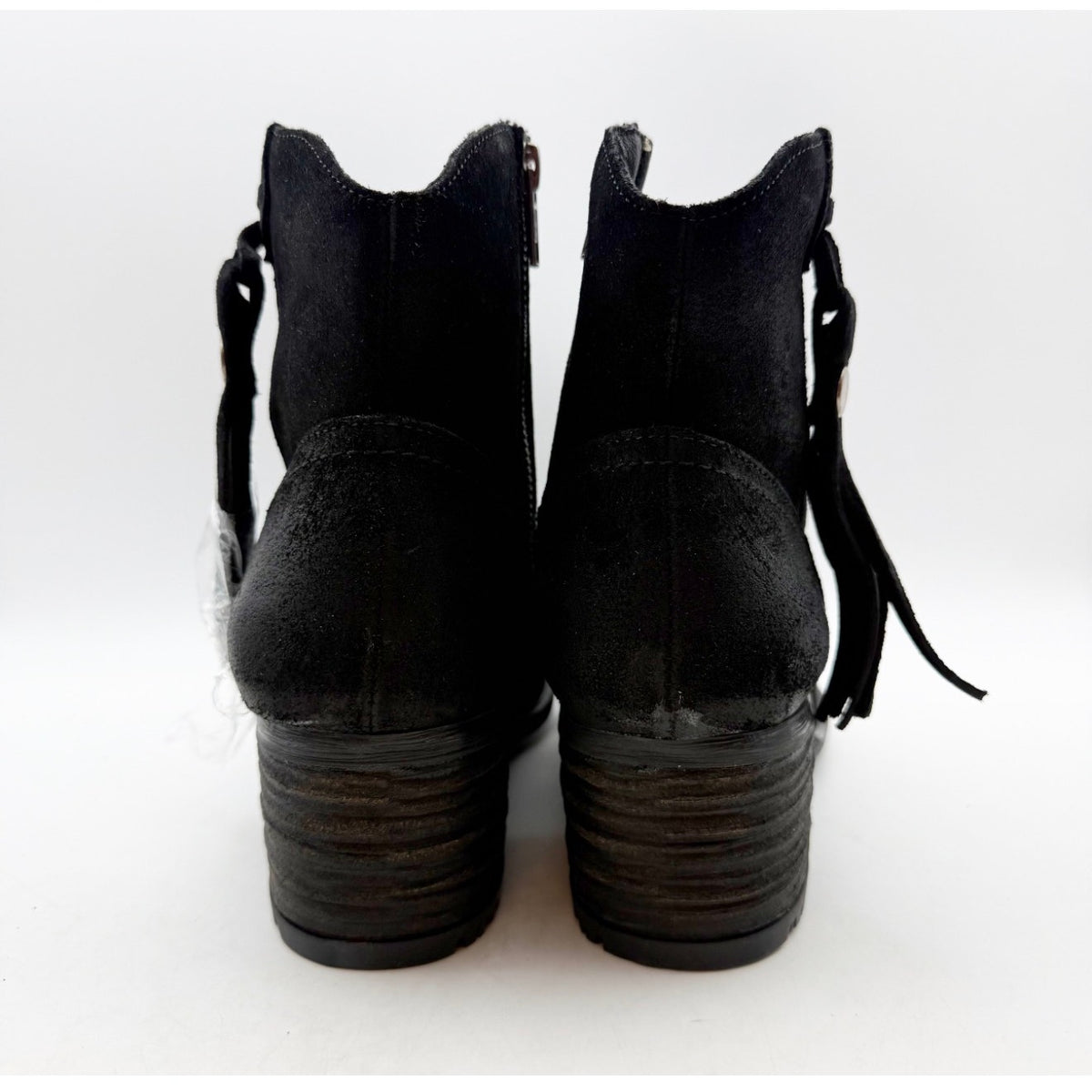 Born Womens Alondra Western Boots Size 9 M EU 40.5 Black Leather NIB