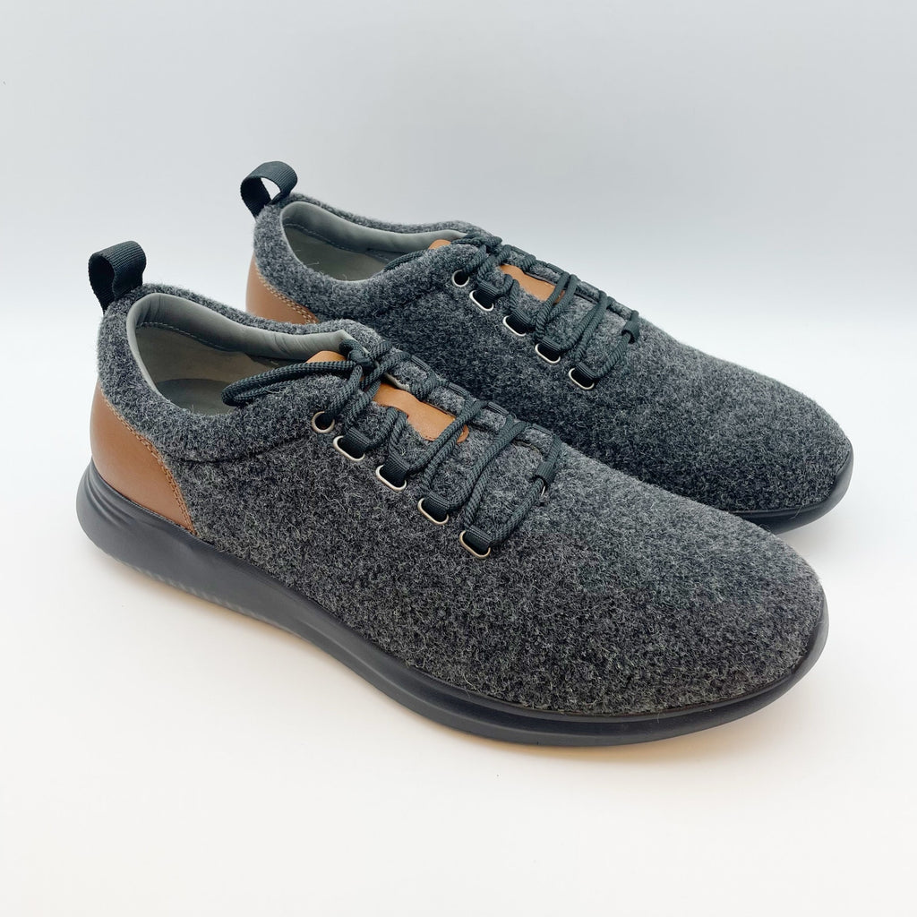 Johnston & Murphy Mens Amherst U-Throat Sneakers Size 10 M EU 43 Grey Wool NIB