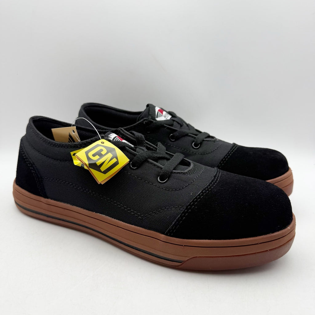 Avenger Mens Blade 3 Eye Low Work Shoes 9 WIDE Black Comp Toe A134 SR EH NIB