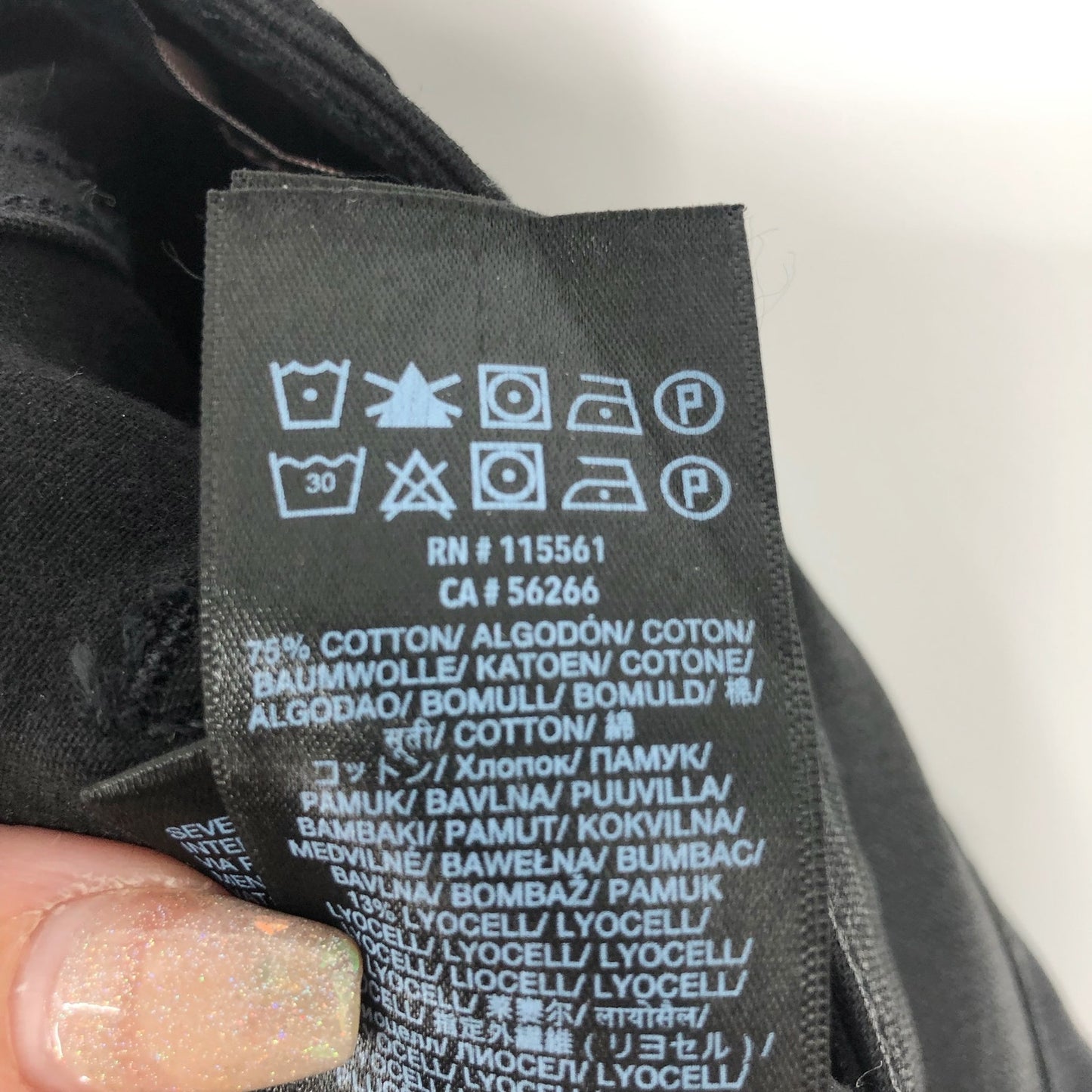 JEN 7 7 FOR ALL MANKIND Ankle Straight Leg Jeans Size 2 Black Coated Denim NWT