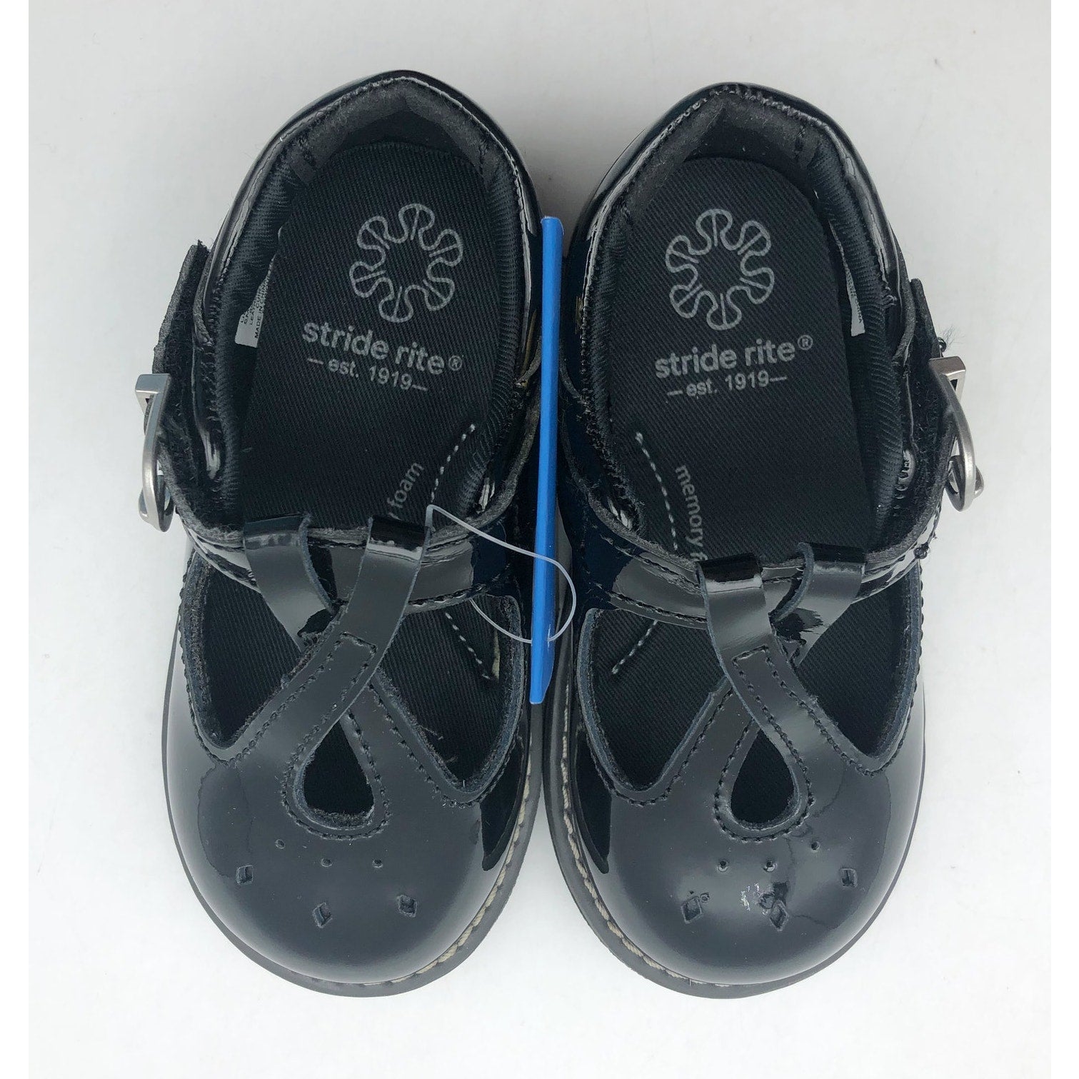 Stride Rite Girls SR Susie Mary Jane Flat Size 13 Shoes Black Patent Leather NIB