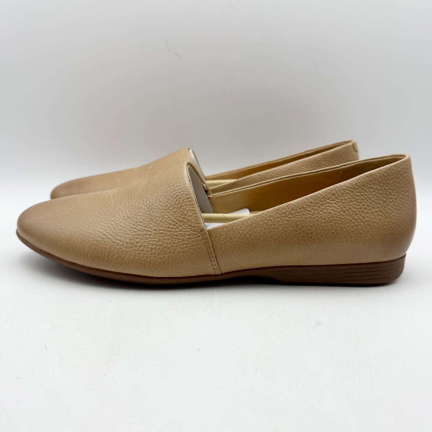 Dansko Womens Larisa Milled Nappa Flat EU 42 US 11.5-12 Taupe Leather NIB