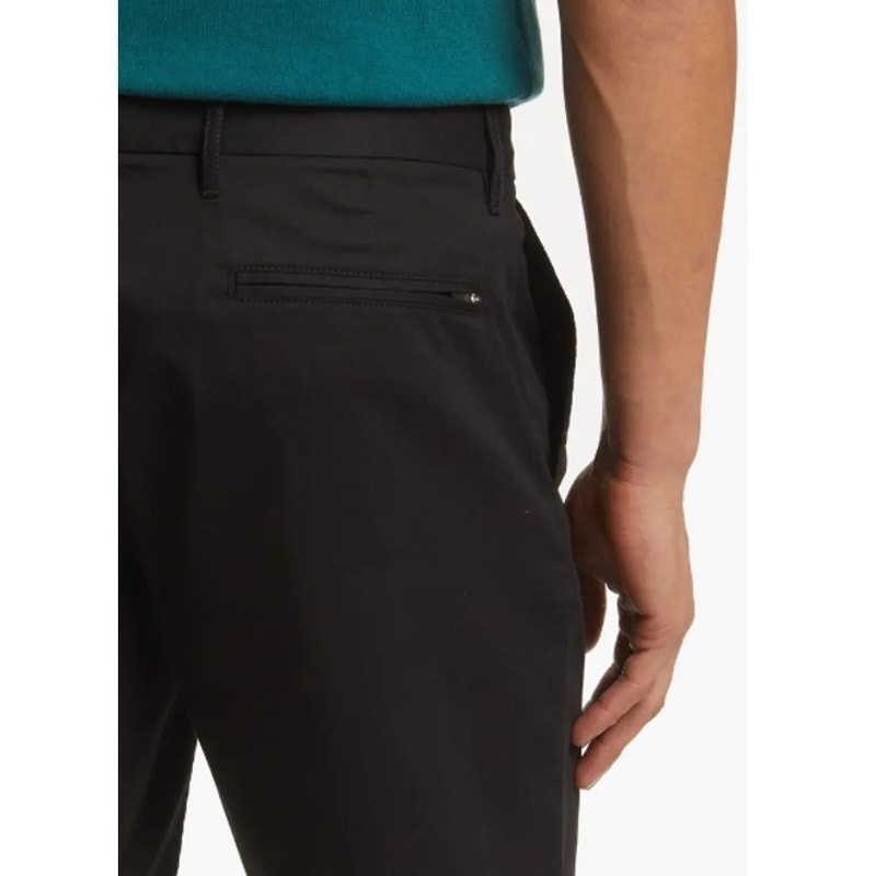 NORDSTROM Men's Tech Smart Slim Fit Chino Shorts SIZE 36 Black Coolmax NWT