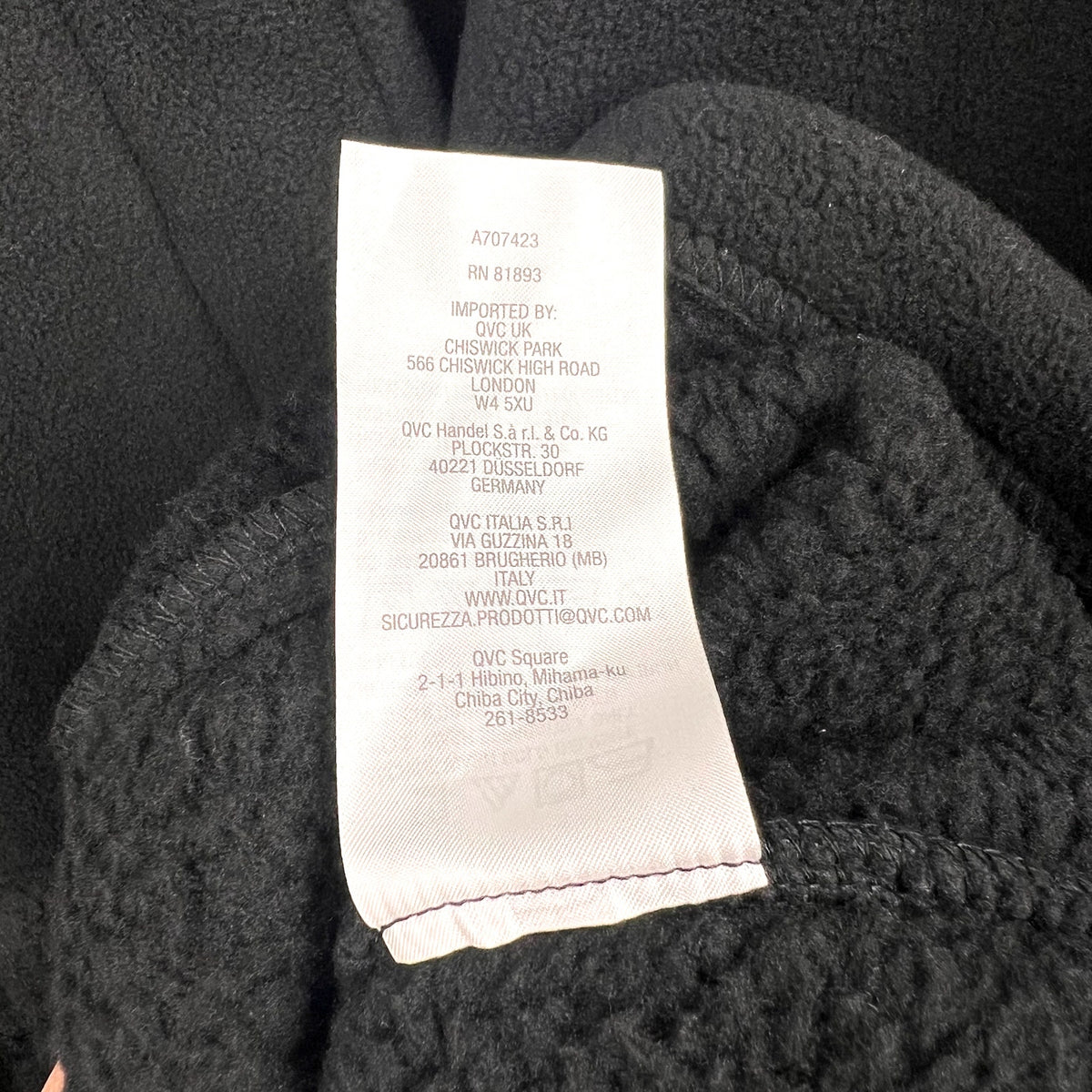 DENIM & CO. Women's Fleece Bonded Sherpa Jacket 5X Black NWOT