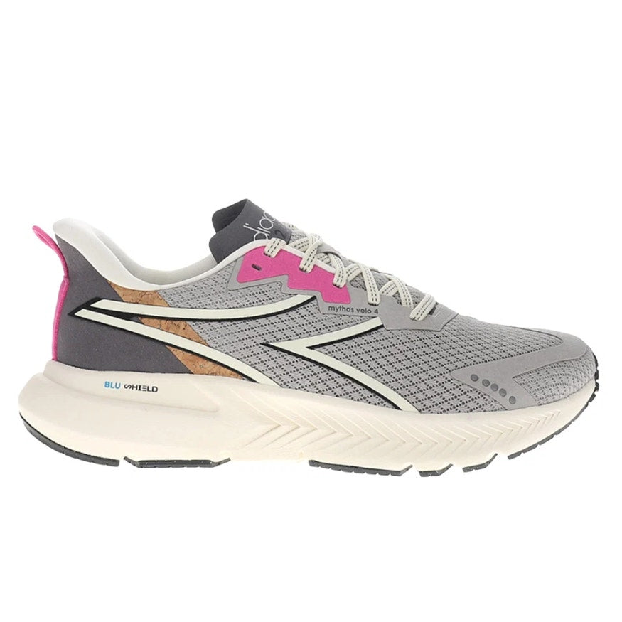 Diadora Womens Mythos Blushield Volo 4 2030 Athletic Shoes Size 9 Gray NIB