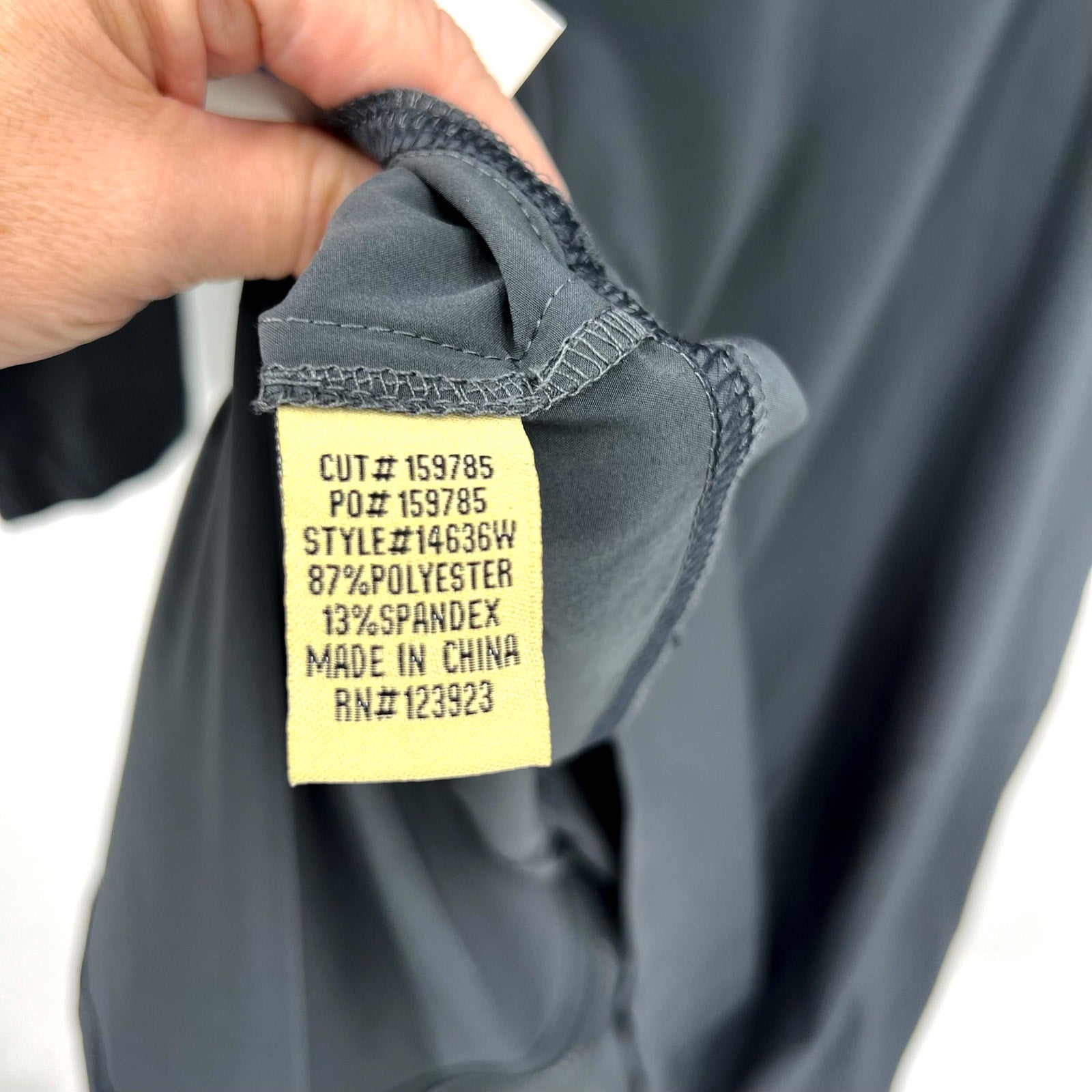 WEARABLE XCVI Active Rufino Stretch Jacket Dress Large Charcoal Grey Hooded NWT