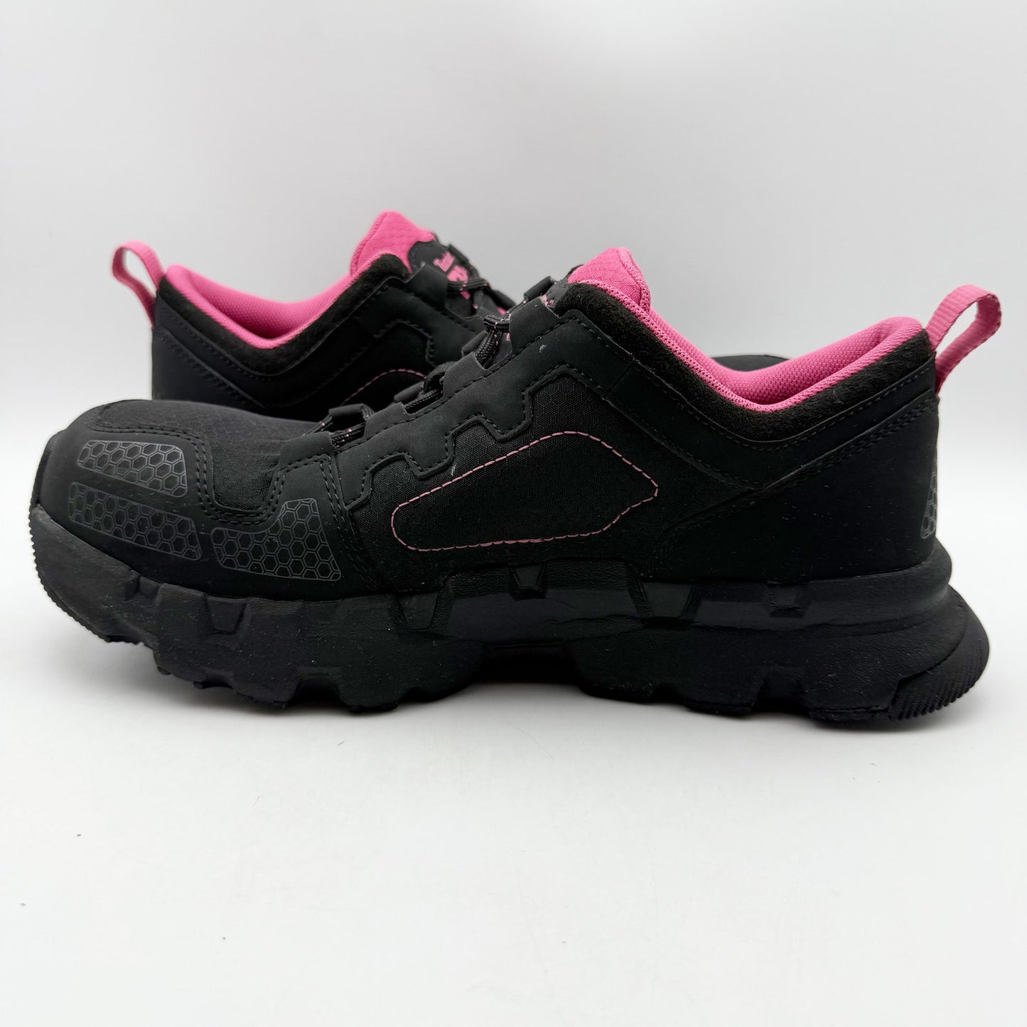 Timberland Pro Womens Powertrain EV CT Work Sneakers US 10 M Black Pink NIB