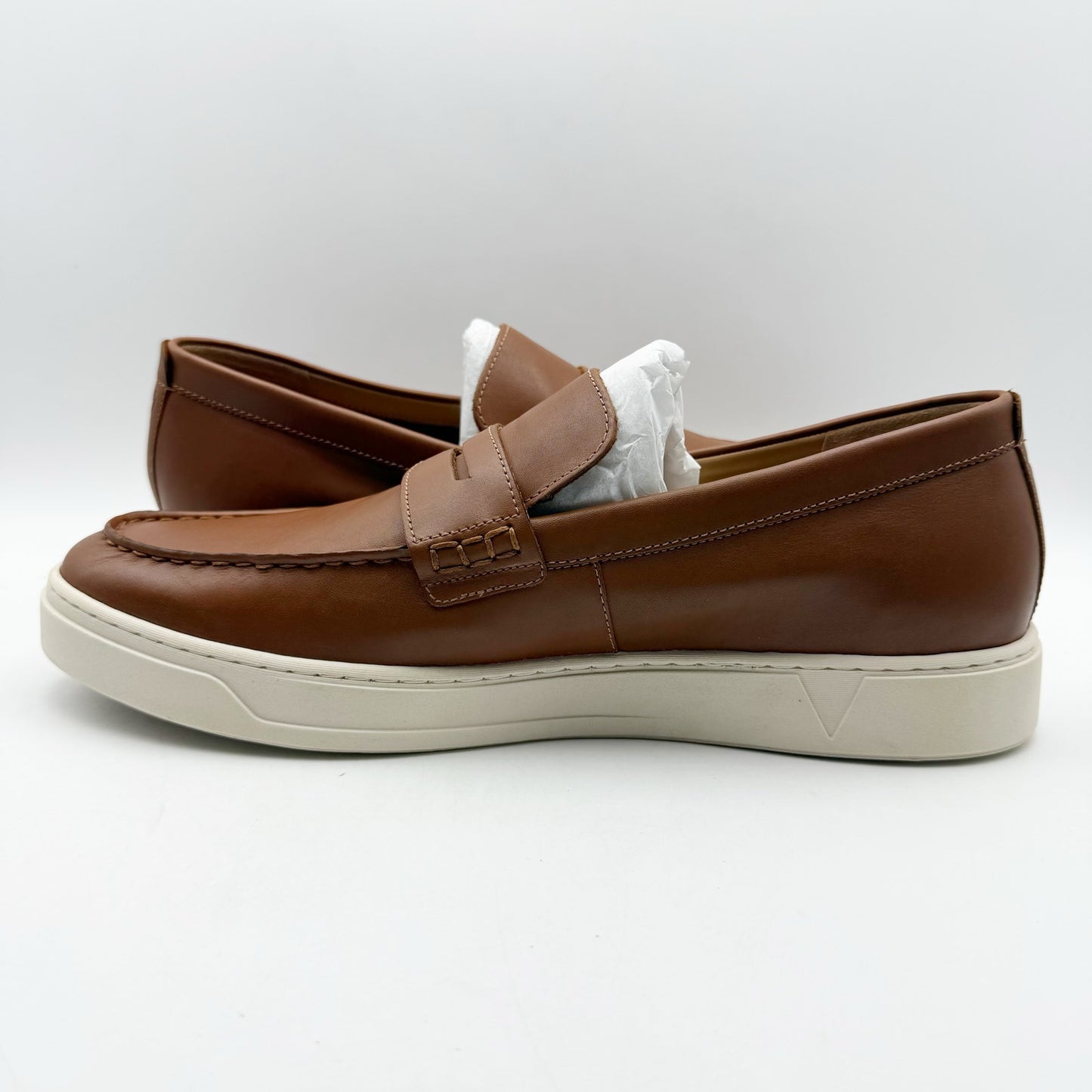 Vionic Mens Thompson Loafers US 13 M EU 46 Tan Leather Slip On NIB