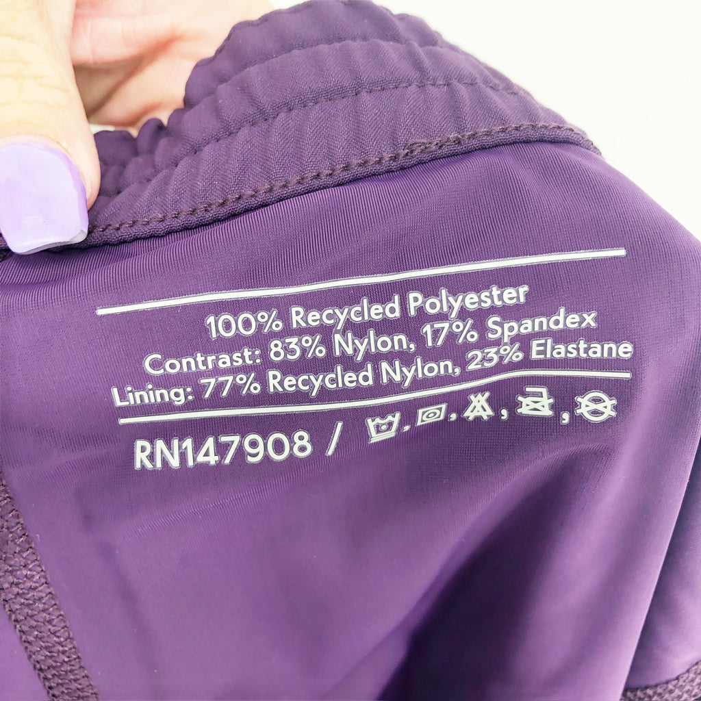 OUTDOOR VOICES Mens High Stride 7" Shorts XS Acai Purple Lightweight Pockets NWT