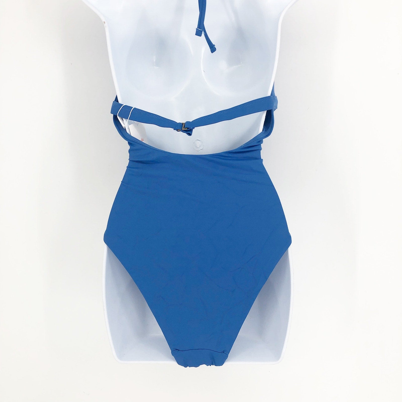 ANDIE SWIM Lagos One Piece Swimsuit Large 12-14 Smooth Blue