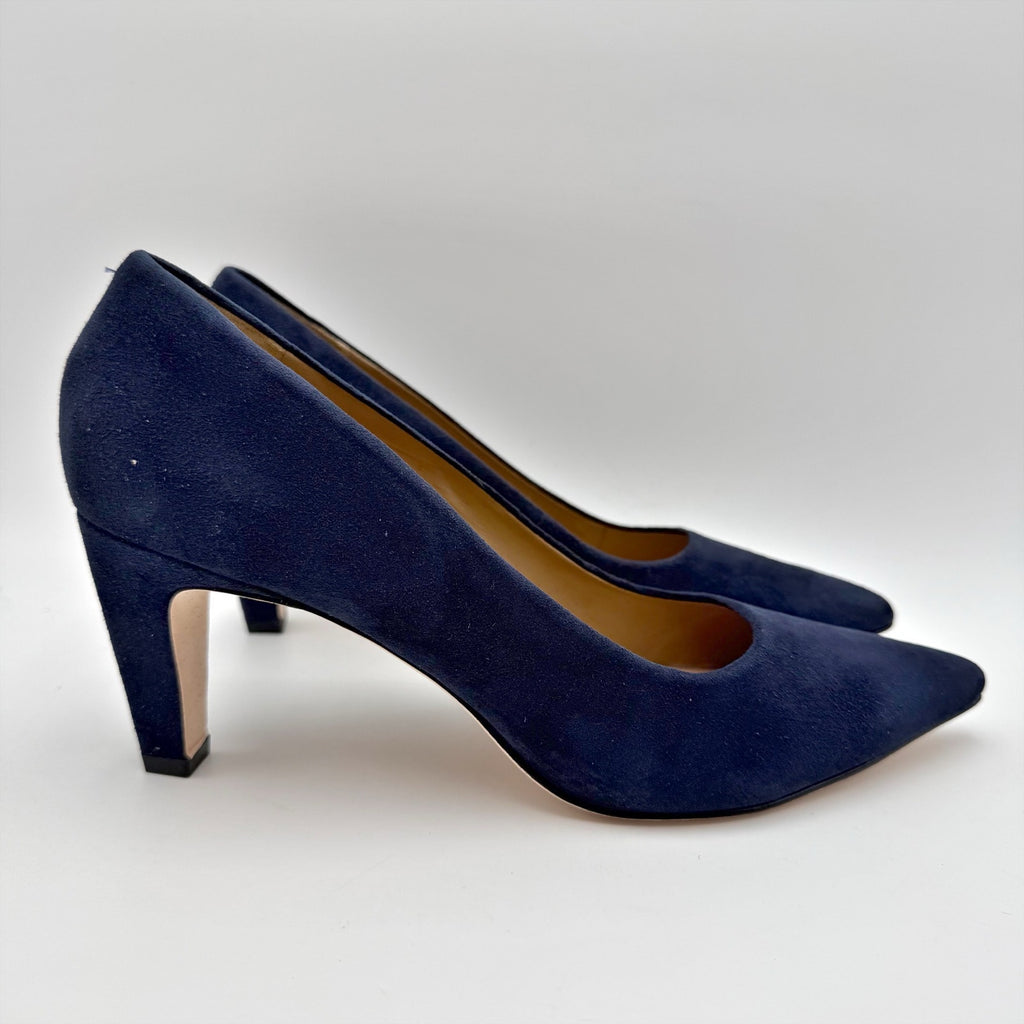 Bernardo Womens Giselle Pumps Size 9.5 M Dark Navy Blue Suede Heels NWOB