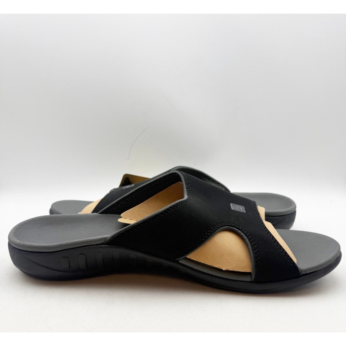 SPENCO Women's Kholo Plus Slide US 12 EE XX-WIDE Onyx Black NWT