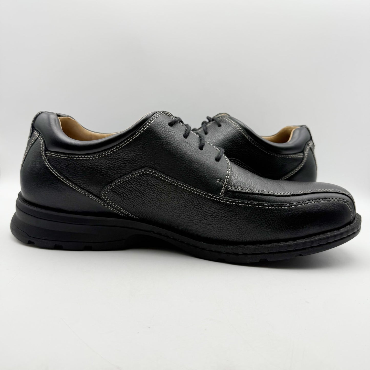 Dockers Mens Trustee Casual Oxford Shoe US 15 Wide EU 48 Black Leather NWOB