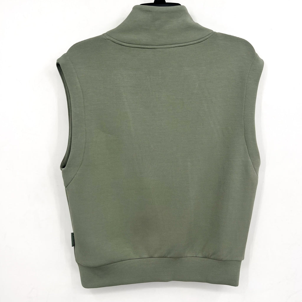 VARLEY Women's Loretta Half Zip Sweatshirt Small Green Shadow Panelled NWT
