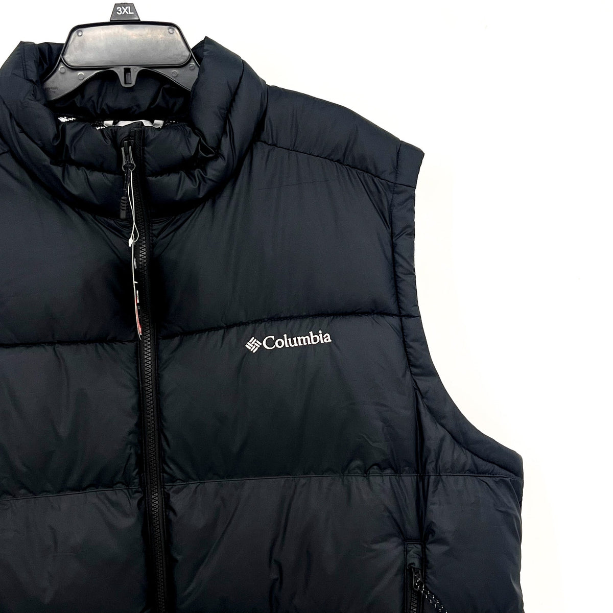 COLUMBIA Men's Pike Lake II Puffer Vest XL Black Insulated Omni-Heat NWT