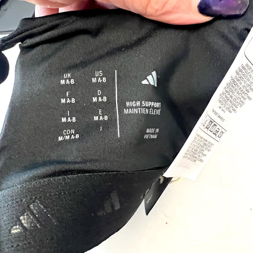 ADIDAS Women's TLRD Impact Training High-Support Bra M A-B Black NWT
