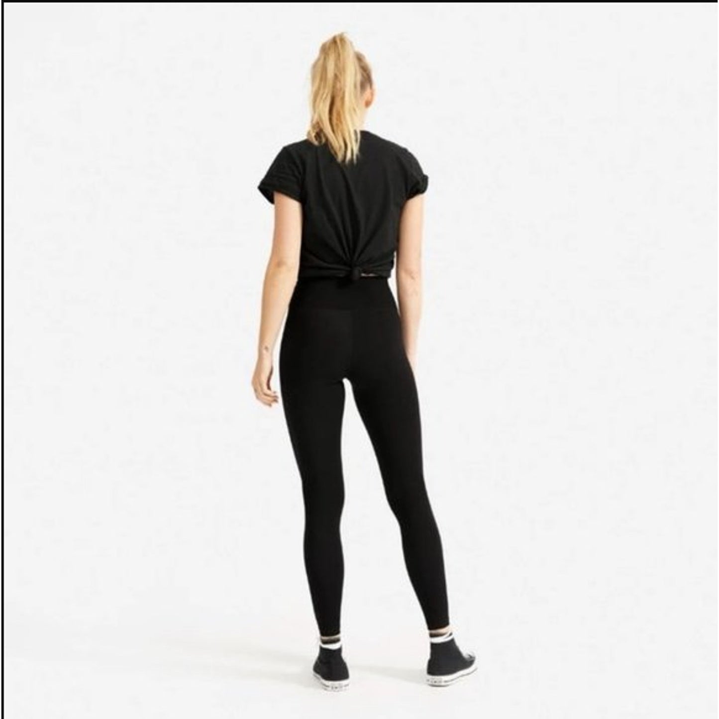 Everlane Womens ReNew Performance Leggings Medium Black NWT