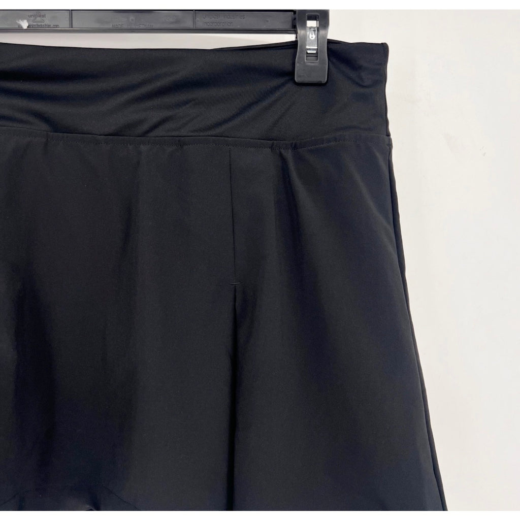 ADIDAS Women's Club Pleated Tennis Skirt Large Black Stretch NWT HS1459