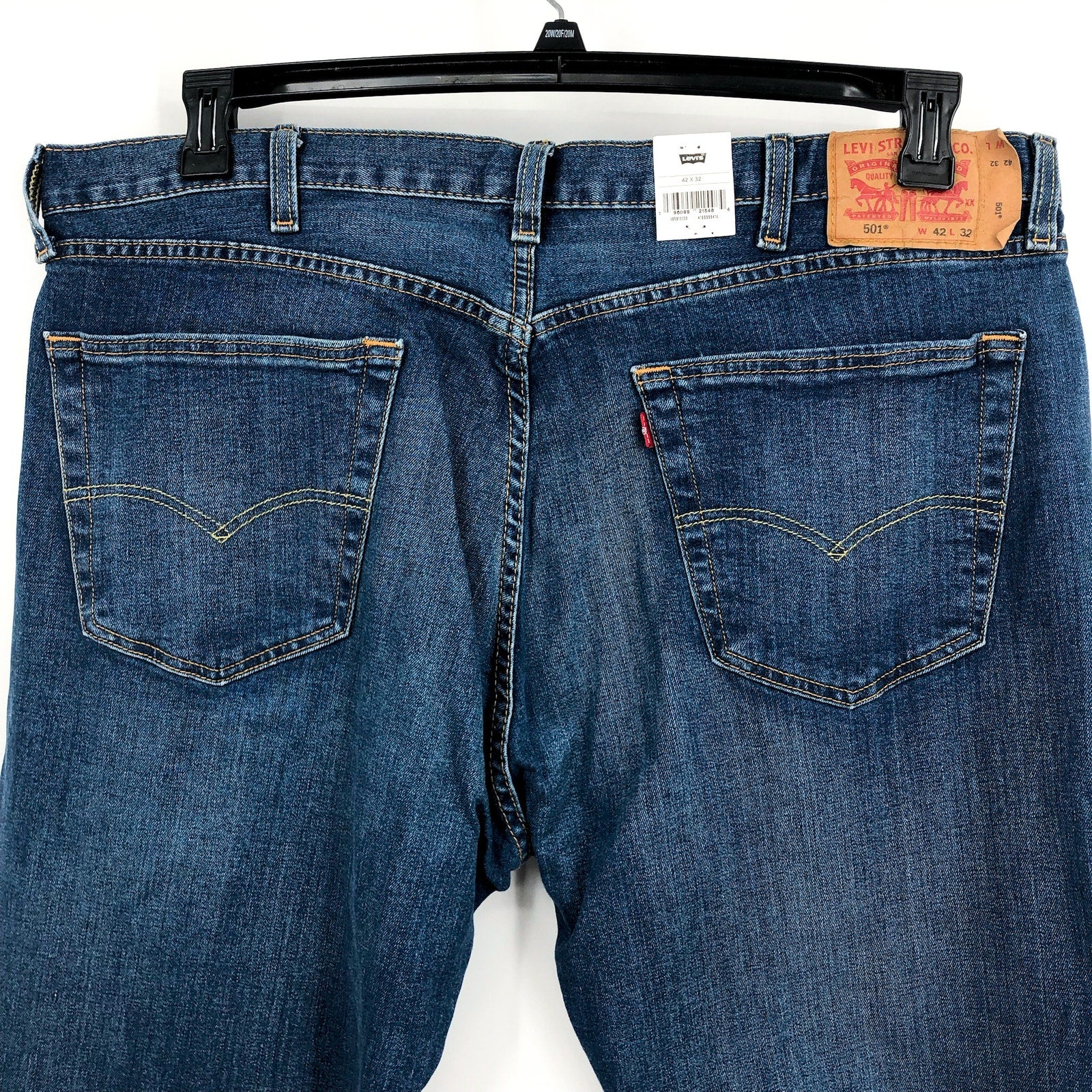 LEVI'S Men's 501 Original Straight Leg Jeans 42x32 Medium Wash NWT 00501-3333