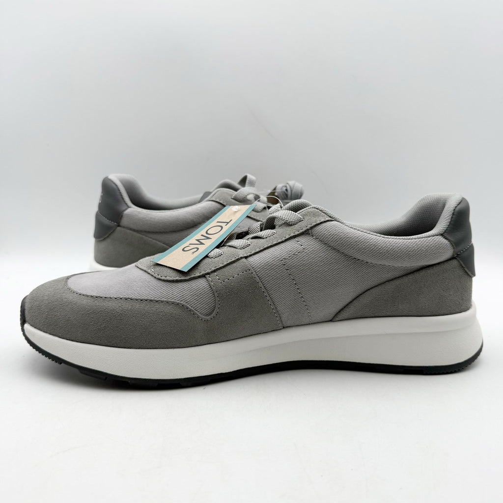 Toms Mens Travel Lite Retro Sneakers US 10 EU 43 Grey Suede NIB