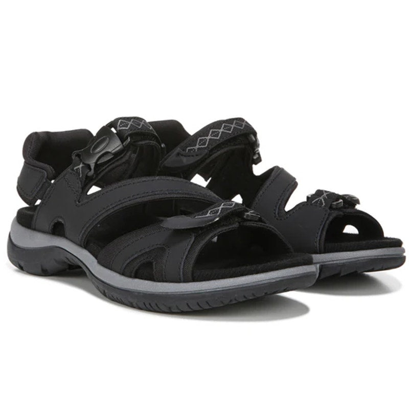 Natuarlizer Womens Angeles III Sports Sandals US 8 M EU 38 Black Leather NIB