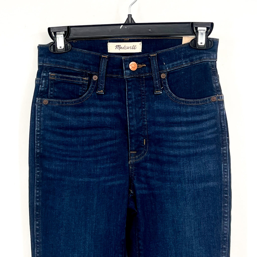 MADEWELL Women's 10" High-Rise Skinny Jeans Size 24 US 00 Blue Hayes Wash NWT