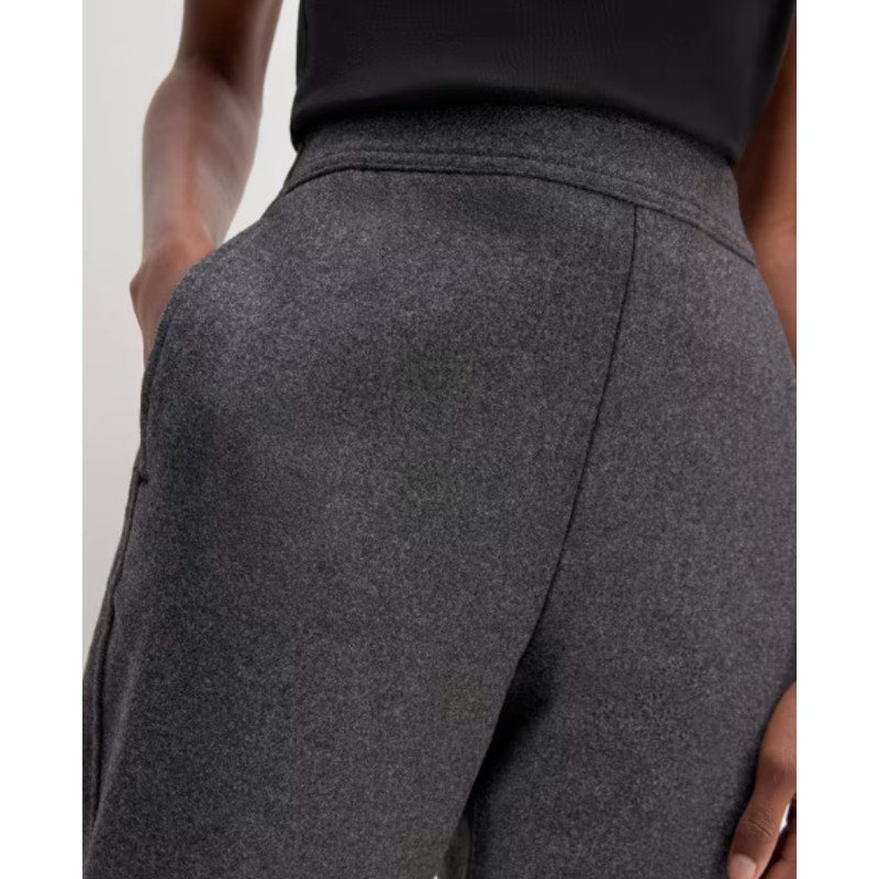 Everlane Womens The Wool Flannel Pull-On Pants Small Grey Heather Charcoal NWT