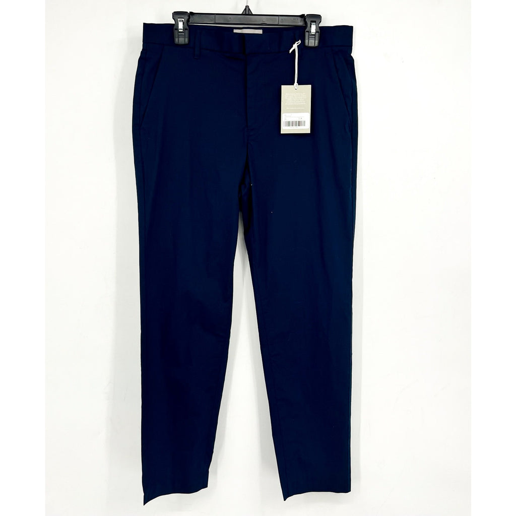 EVERLANE Mens Air Chino Pants 32x30 Navy Blue Stretch Cotton Poplin Slim Fit NWT