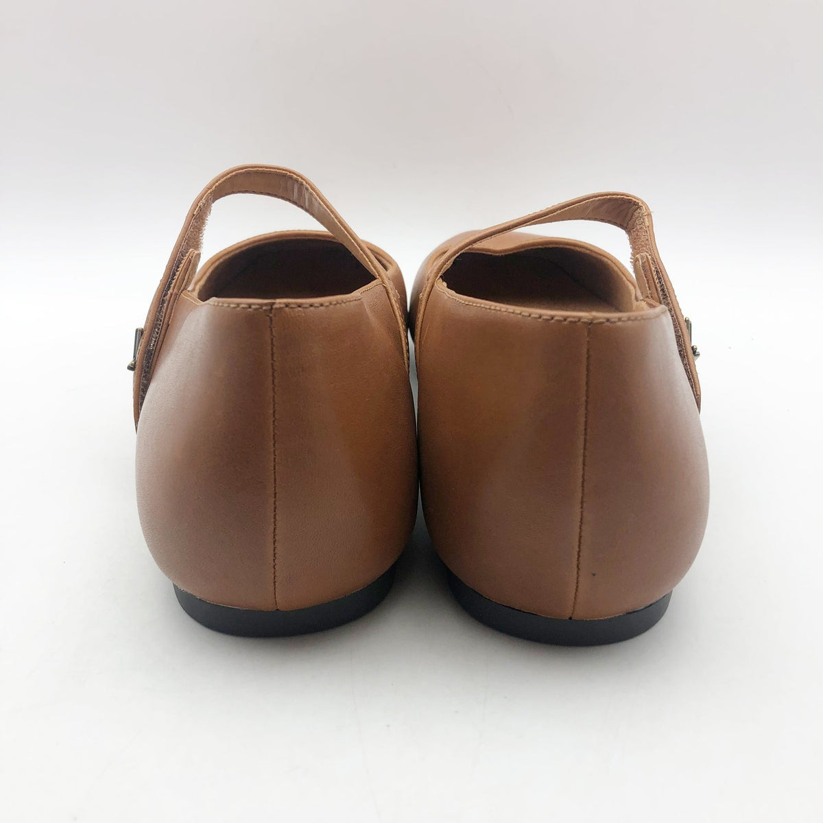 Vionic Womens Alameda Mary Jane Flats Size 9M EU 40 Brown Leather NIB