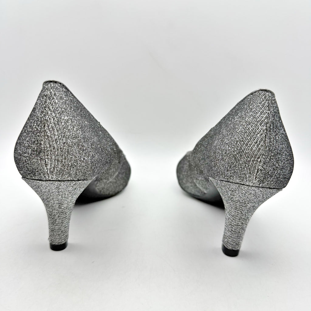 LifeStride Womens Parigi Pumps Size 7.5 Silver Metallic Heels NIB
