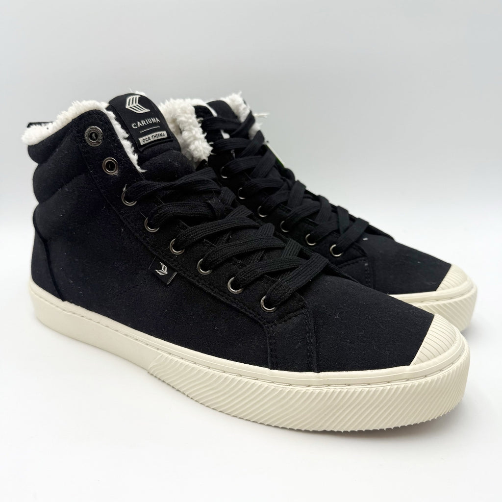 Cariuma Mens OCA Therma High Top Sneakers US 11 Black White Water Repellant NIB