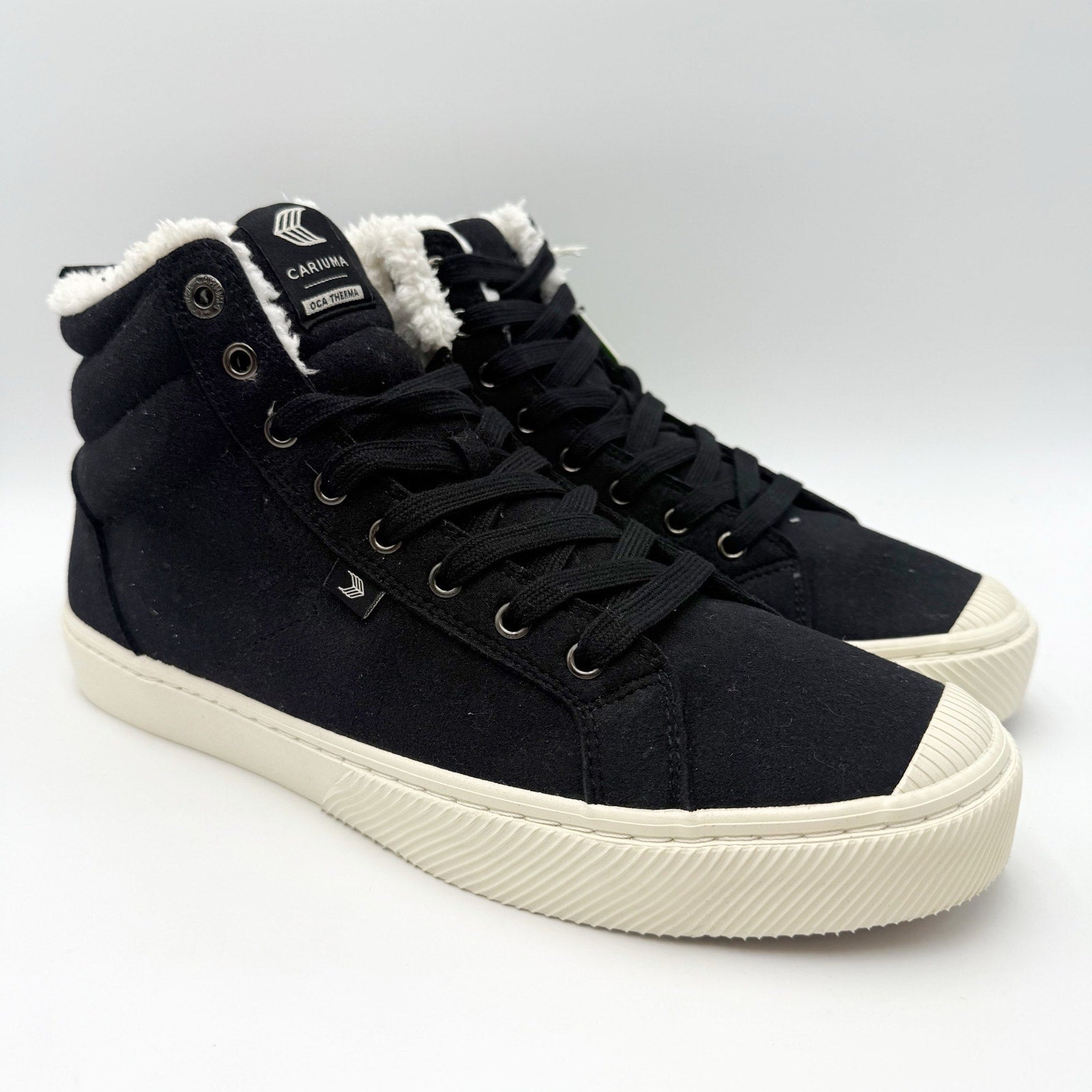 Cariuma Mens OCA Therma High Top Sneakers US 11 Black White Water Repellant NIB