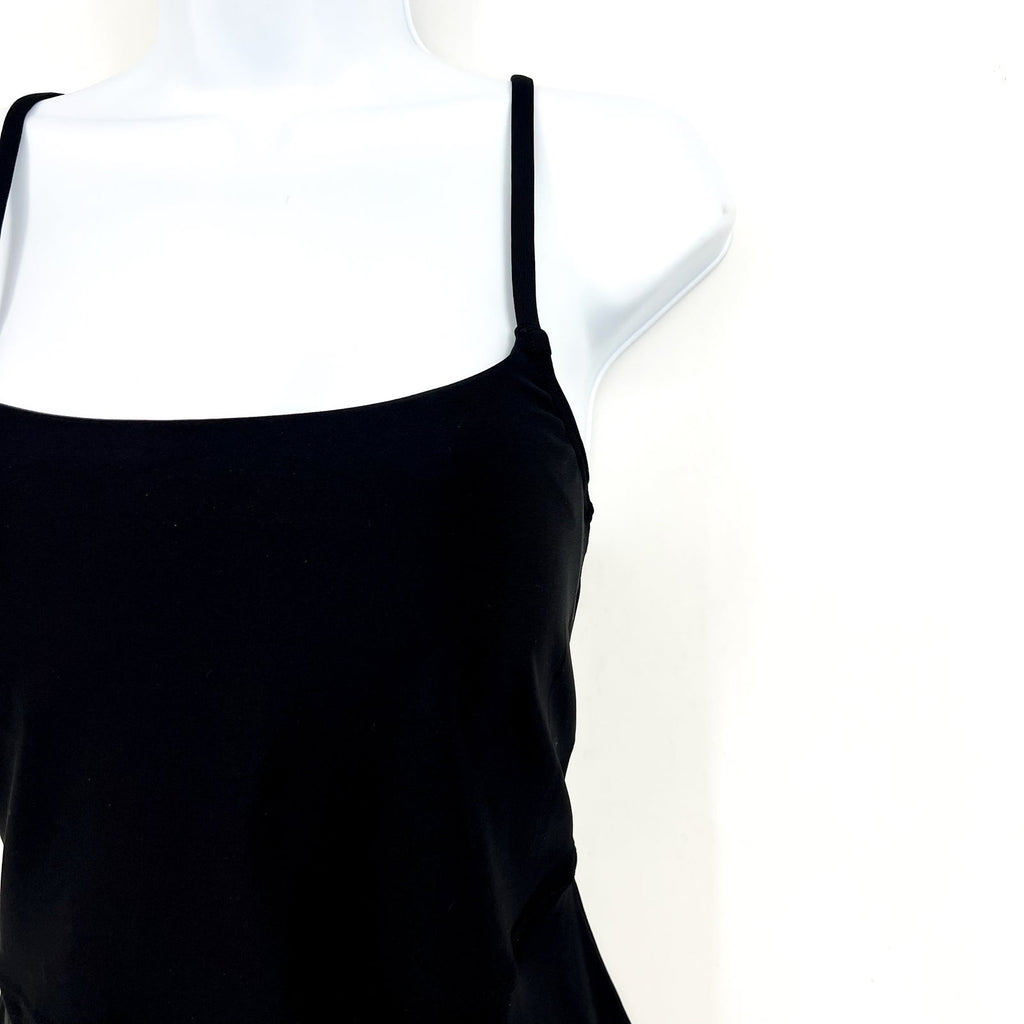 SUNSETS Women's Naomi Swim Dress One Piece Medium Black Sleeveless NWT