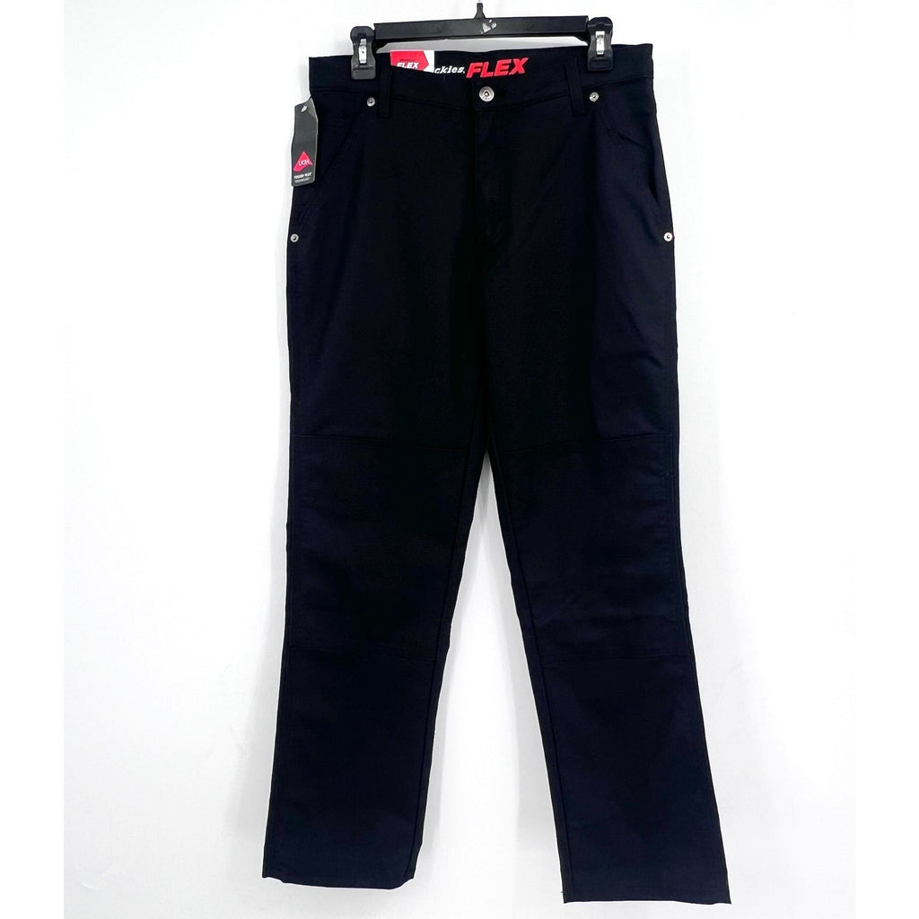 DICKIES Men's Double Knee Regular Fit Duck Work Pant DP903 30x30 Black NWT