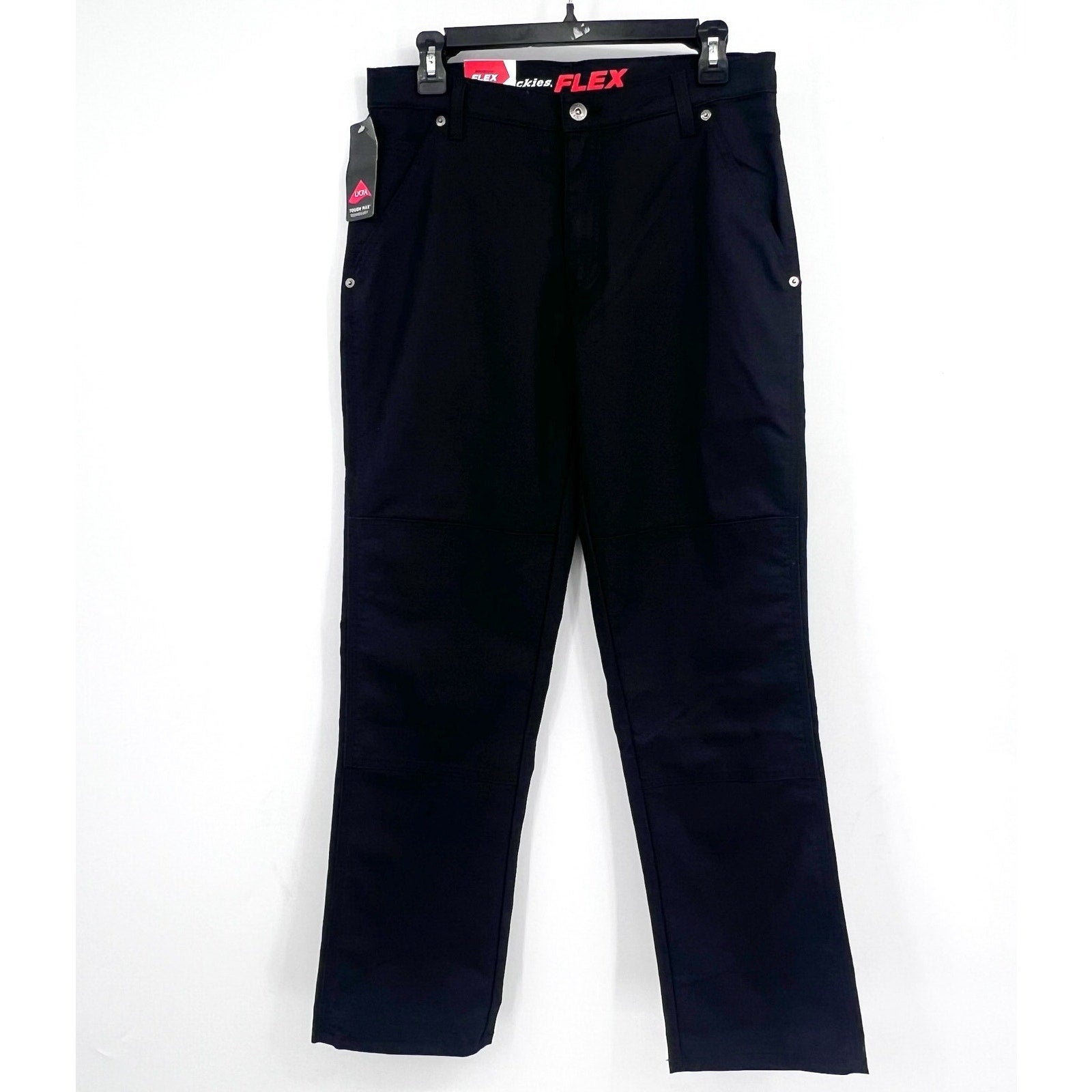 DICKIES Men's Double Knee Regular Fit Duck Work Pant DP903 30x30 Black NWT