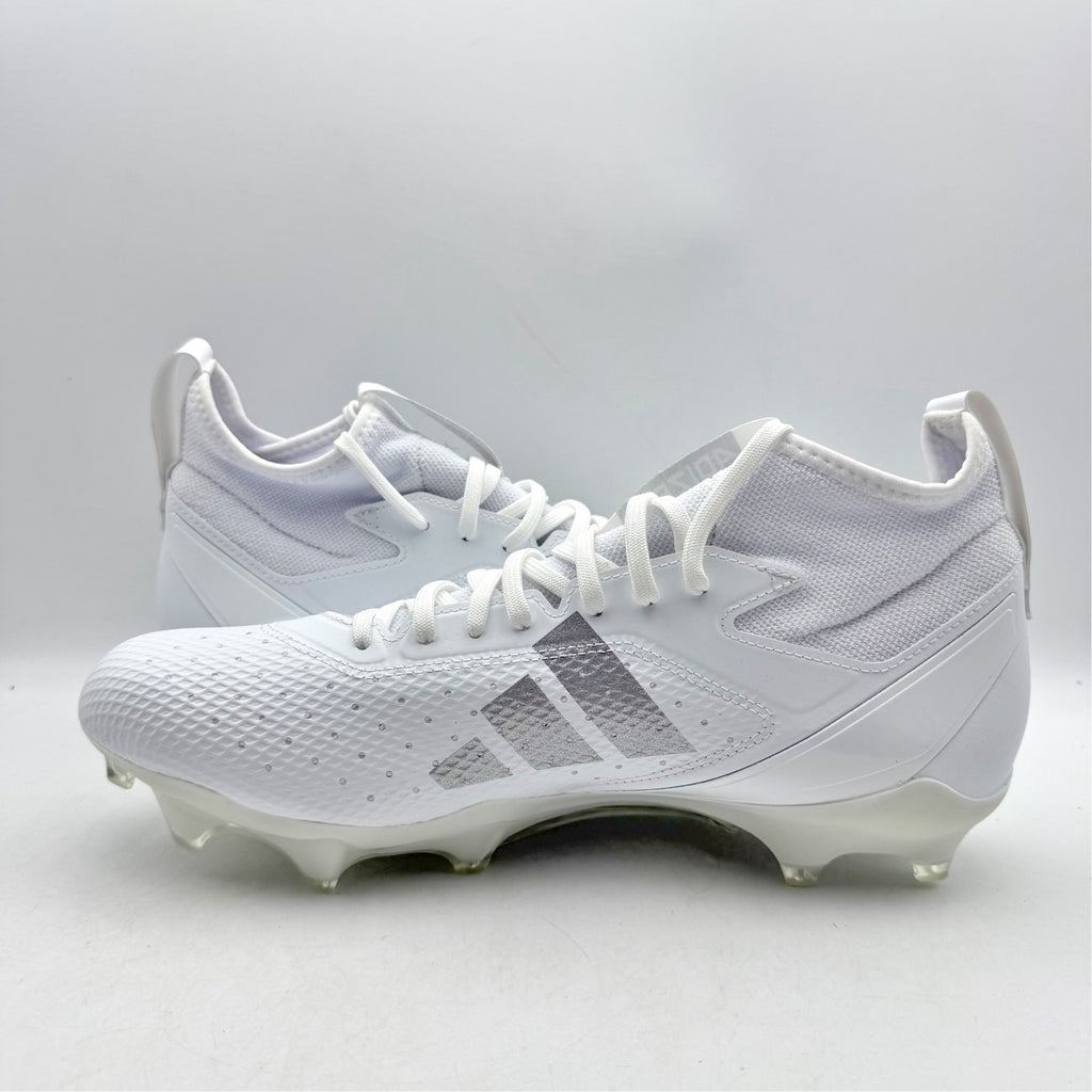 Adidas Mens Adizero Impact Football Cleats Size 9.5 White Athletic IF2475 NWOB