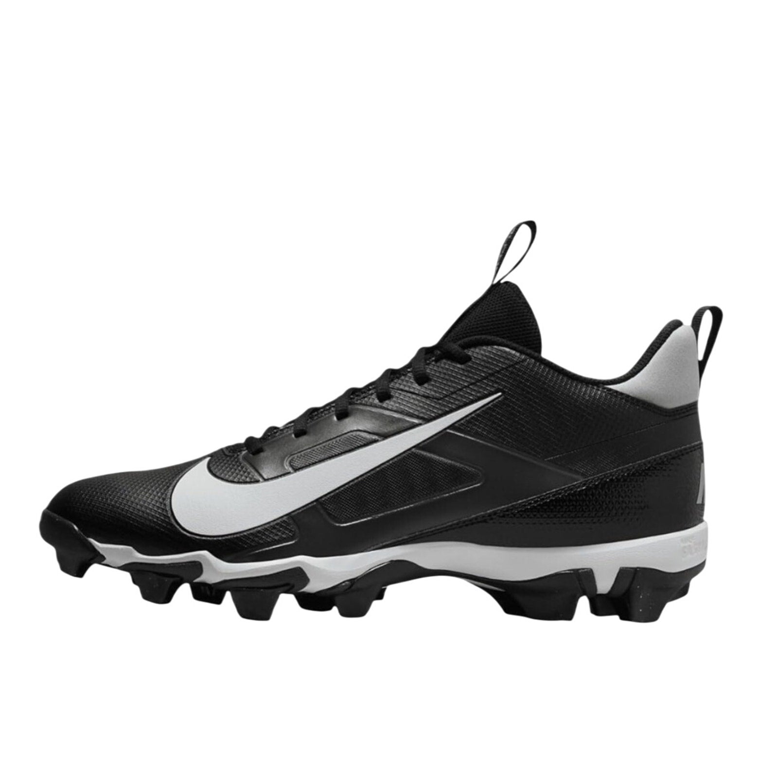 Nike Men's Alpha Menace 4 Shark Football Cleats 12 WIDE Black Grey White NWOB