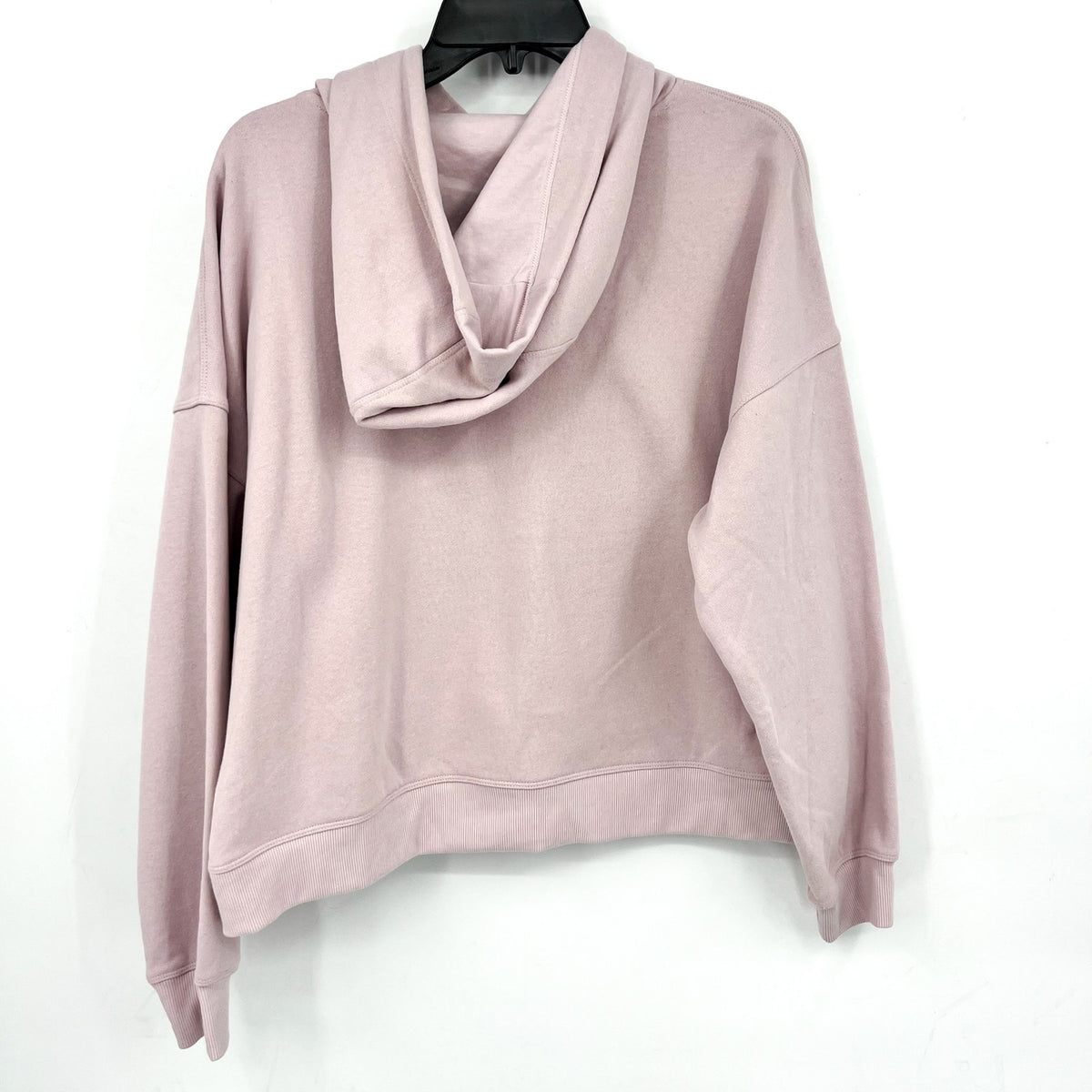 DKNY Women's Sequin Fleece Hoodie Medium Pink Allure Pullover Sweatshirt NWT