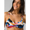 PRANA Women's Jess Reversible Bikini Top XS Pink Tropics Print Floral Swim NWT