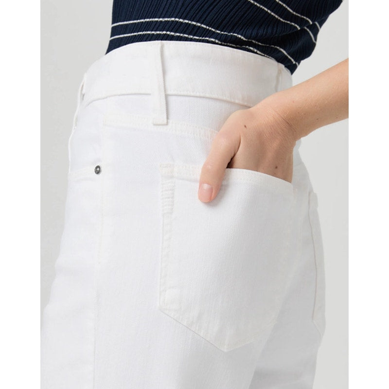 PAIGE Women's Sasha Wide Leg Jeans Size 28 US 6 Crisp White Stretch Denim NWT