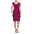 Alex Evenings Women's Short Cascade Sheath Dress Size 12 Pink Passion NWT