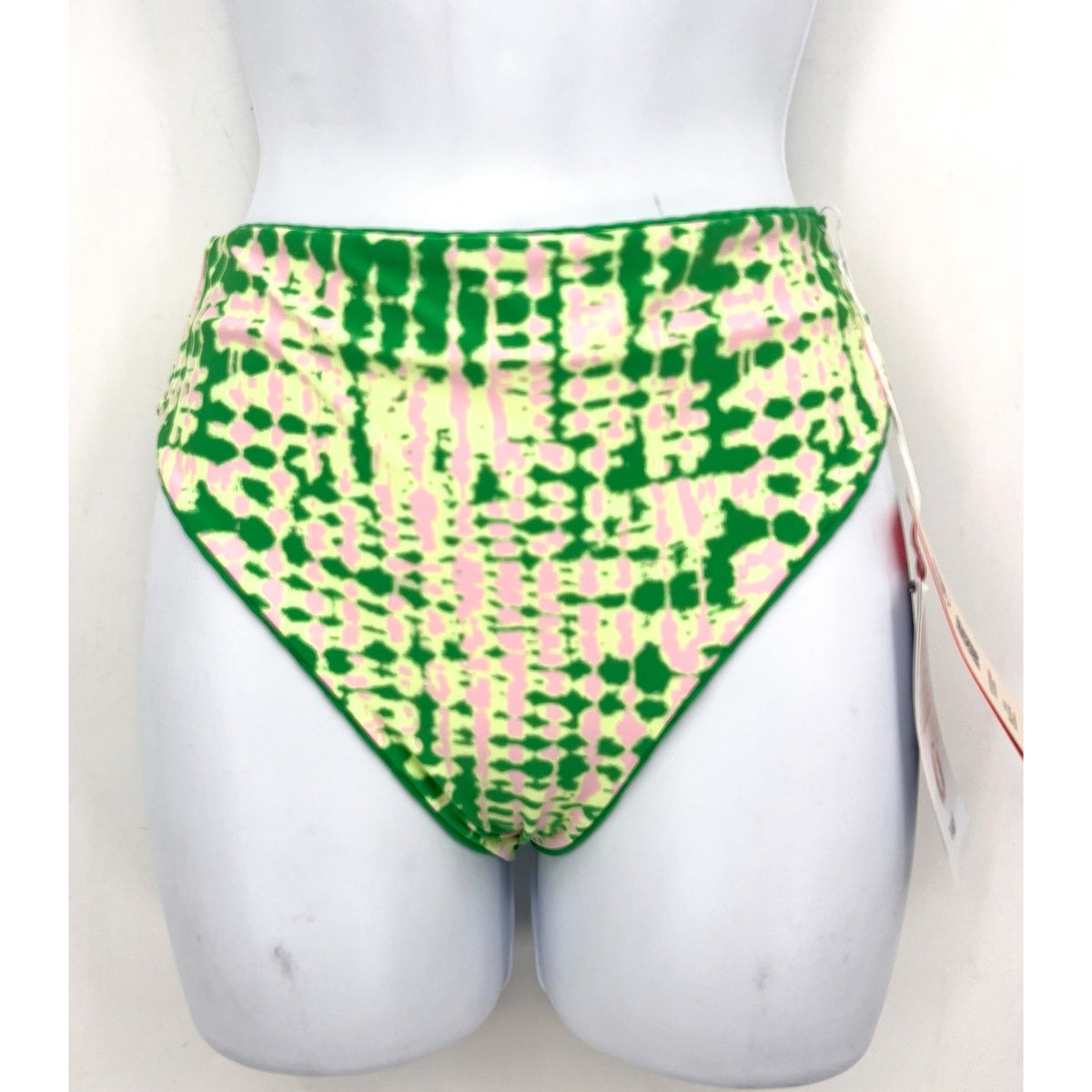MAAJI Suzy Q Rise Reversible Bikini Bottom Small Green Enchanting Emerald NWT