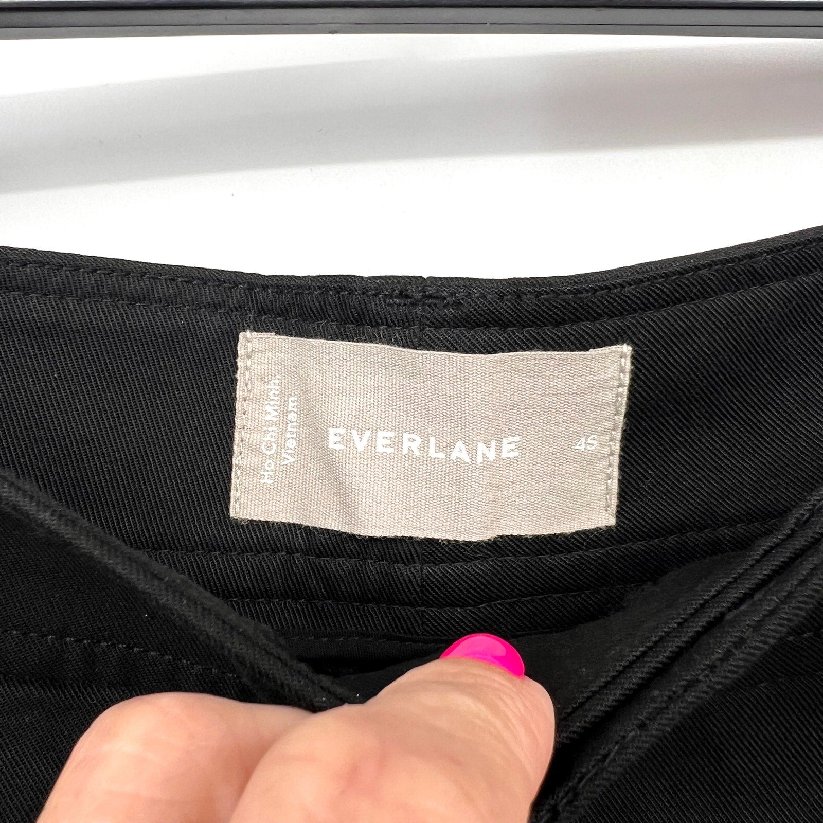 Everlane Womens The Way-High Drape Pants Sz 4 30" Inseam Pleated Black NWT