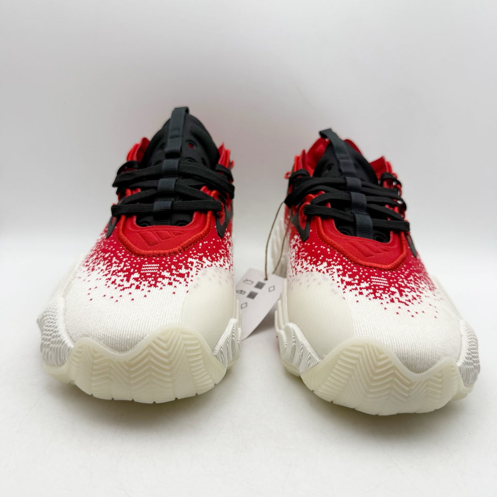 Adidas Trae Young 3 Basketball Shoes Mens 5 Womens 6 White Red Athletic NWOB