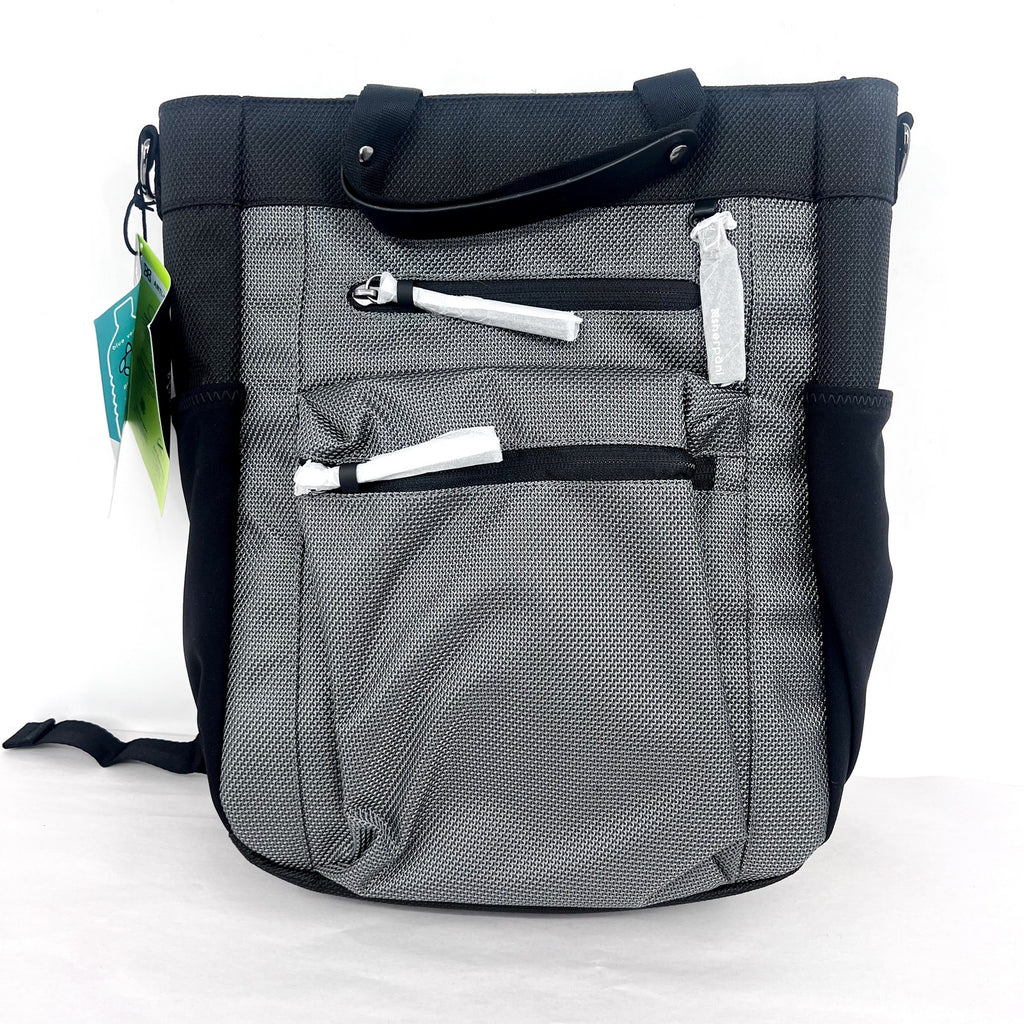 SHERPANI Soleil Anti-theft Convertible Backpack Tote Granite Gray Black RFID NWT