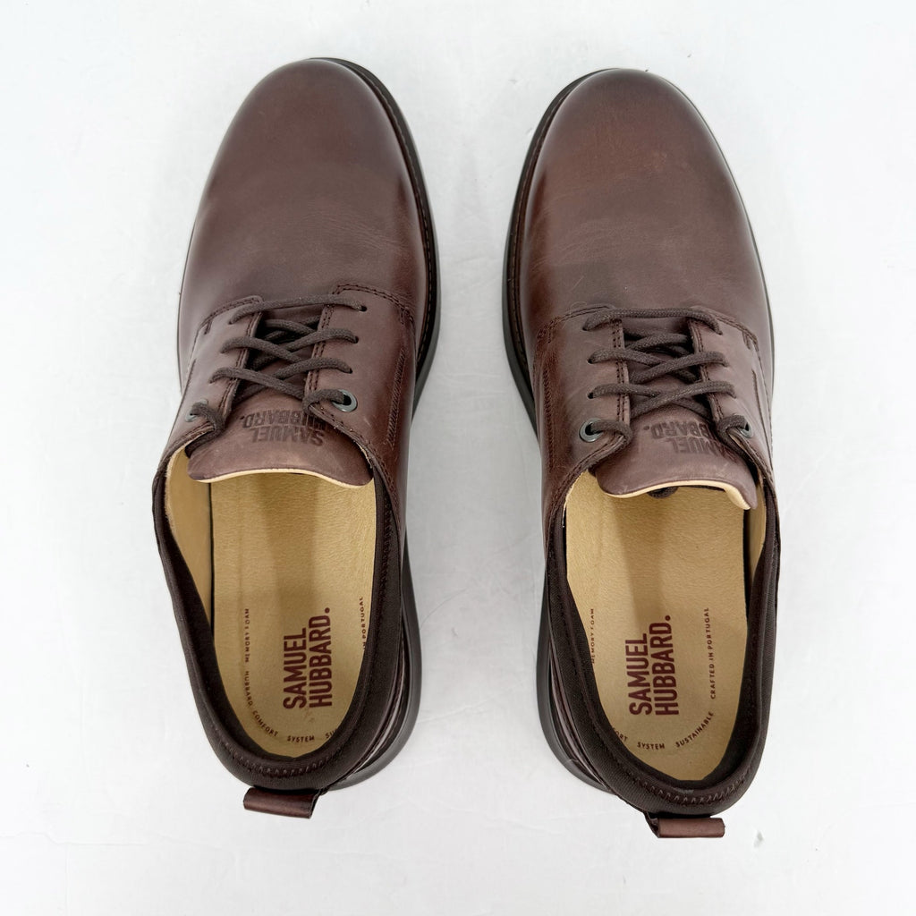 Samuel Hubbard Mens Rafael Lace Up Sneakers Size 11 XWide Brown Leather NWOB